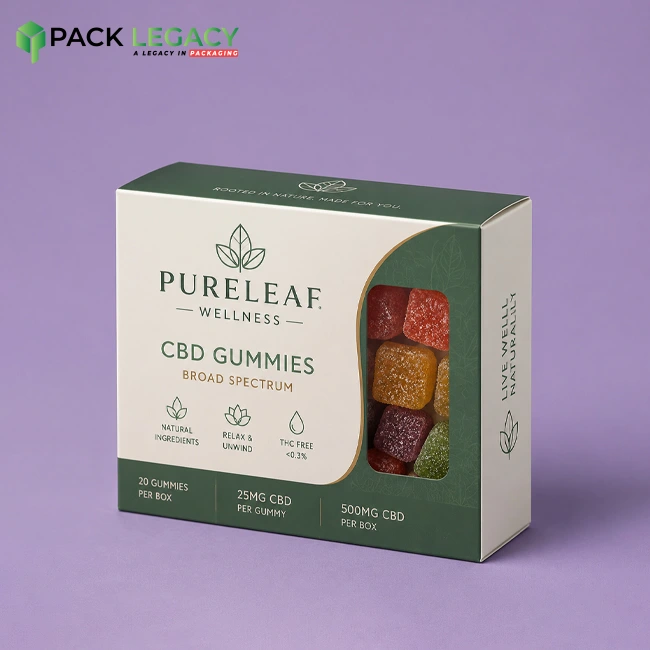 CBD Gummies Box With Window
