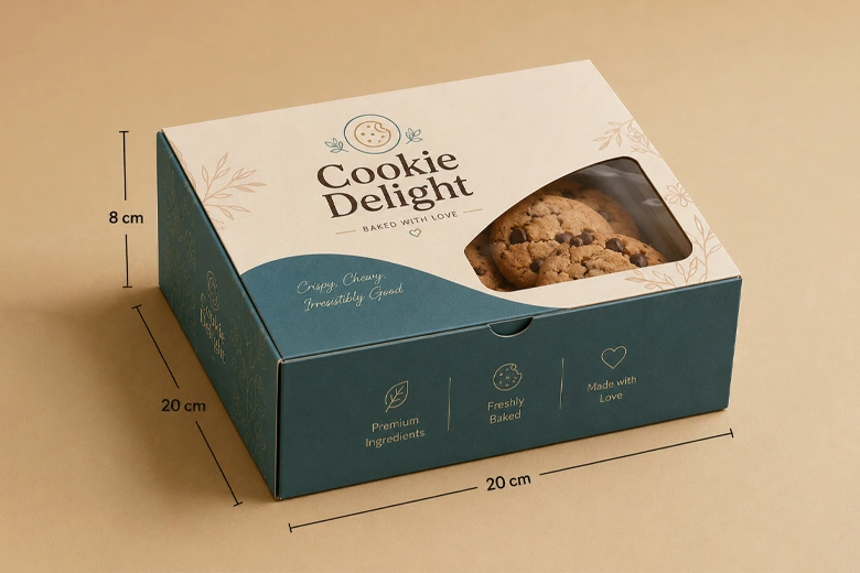 cookie box dimensions