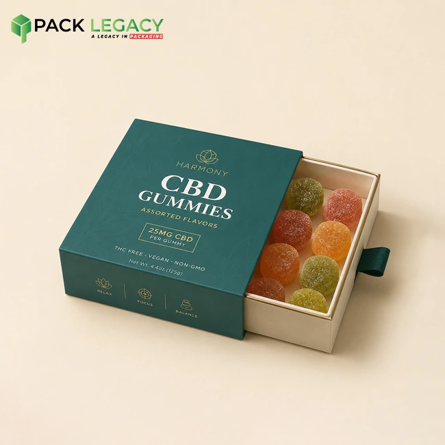 Drawer CBD Gummies Boxes