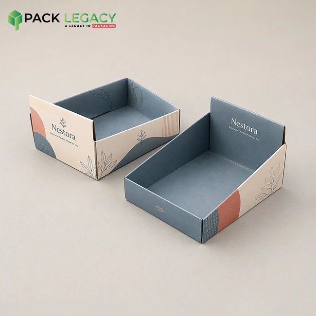 printed double wall display lid