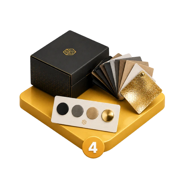 Select printing and finishing options