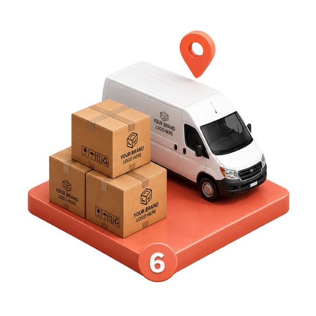 Custom apparel boxes delivered