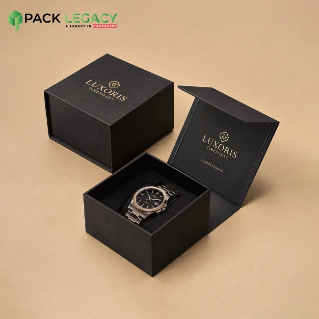 Custom-Black-Flip-Top-Box