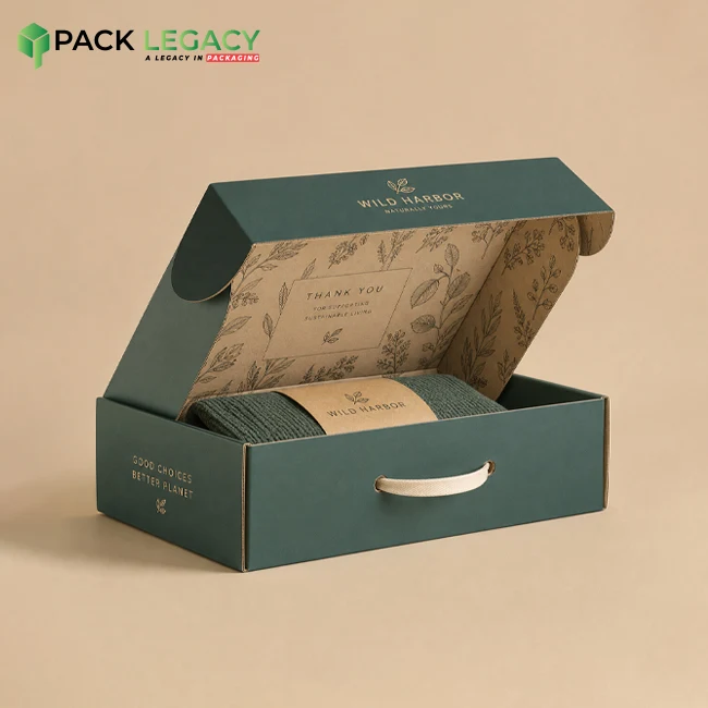 Custom Colored Mailer Box With Handle