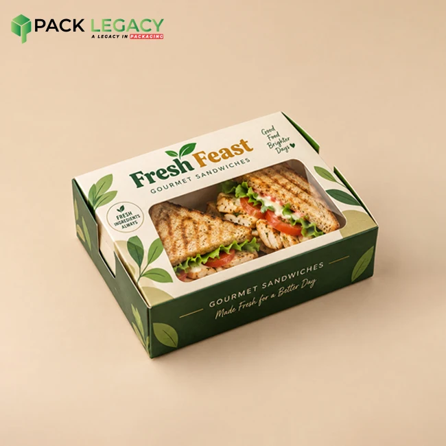 Custom Sandwich Box With Window